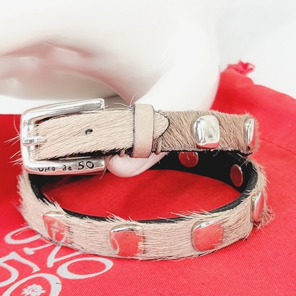 Retired 2015 Uno de 50 "No Blemish" Genuine Cow Hide Wrap Bracelet NWOT! PUL1362 - Picture 1 of 11